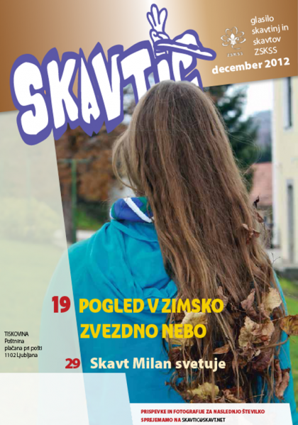 Naslovnica Skavtiča (december 2012)
